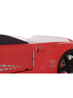 Ліжко машина червона з підсвічуванням Порше-911